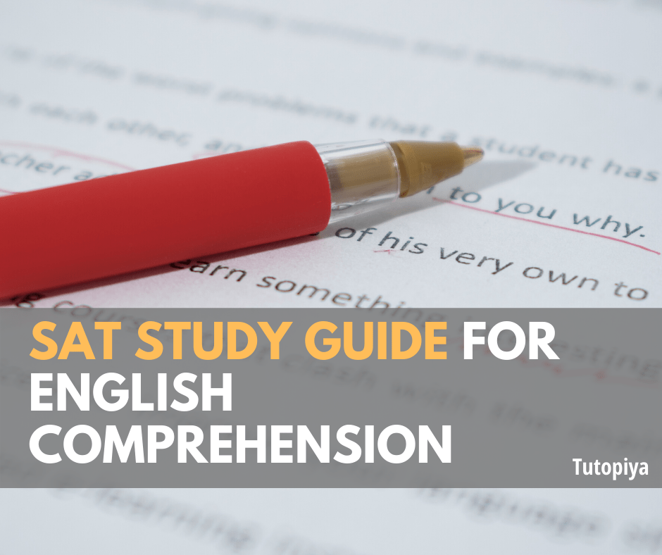 SAT study guide for English Comprehension